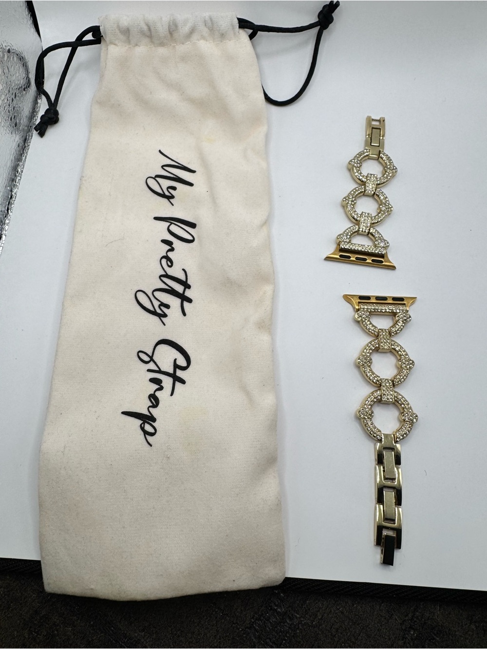 My Pretty Strap Gold Rhinestone Apple Watch Band 38mm 40mm 41mm